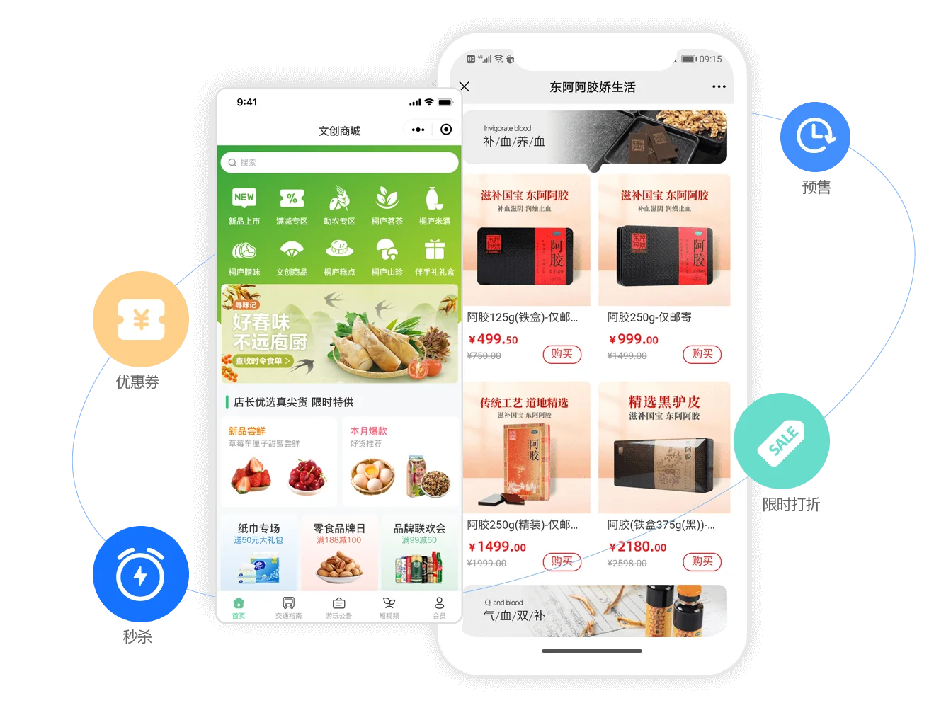 文创商城模块示意图