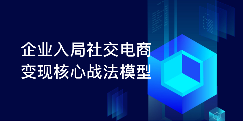 企业入局社交电商变现核心战法模型