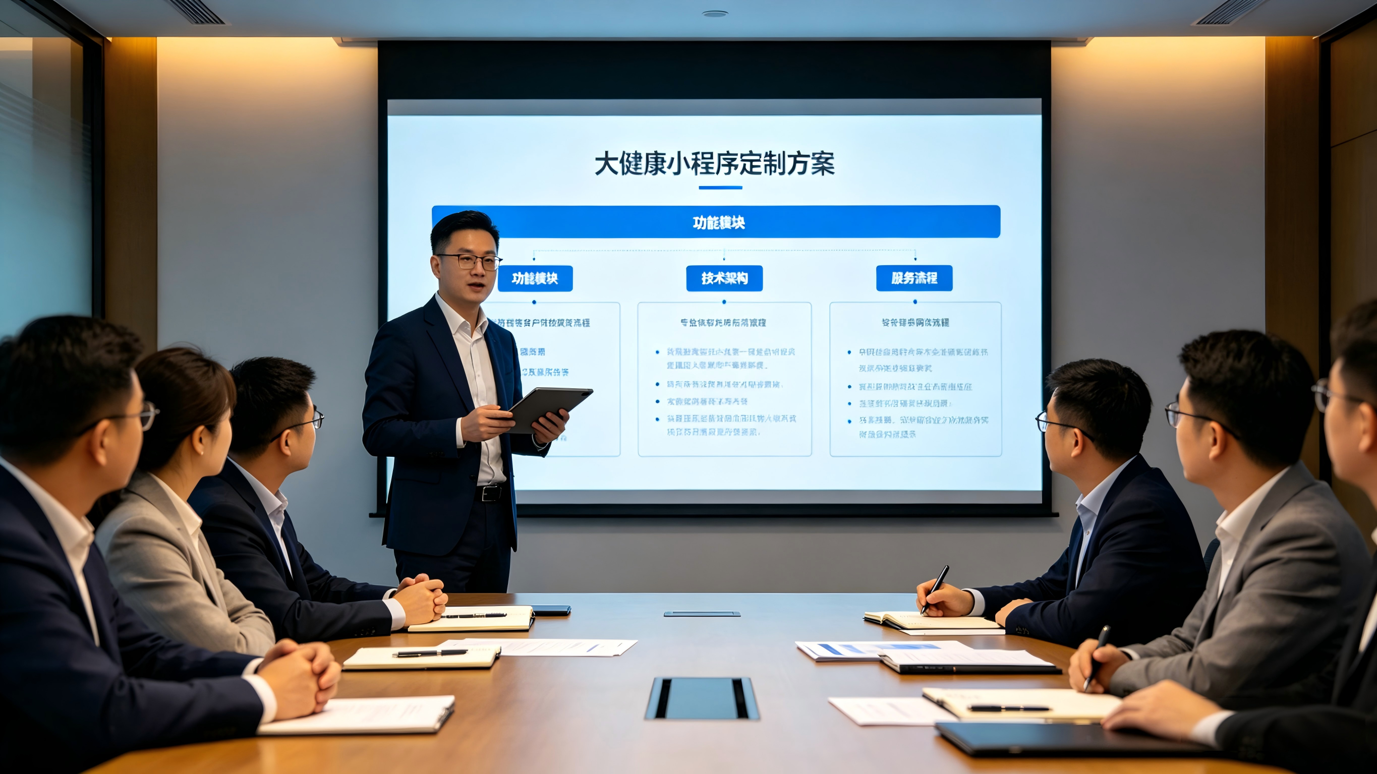 启博大健康小程序功能模块展示