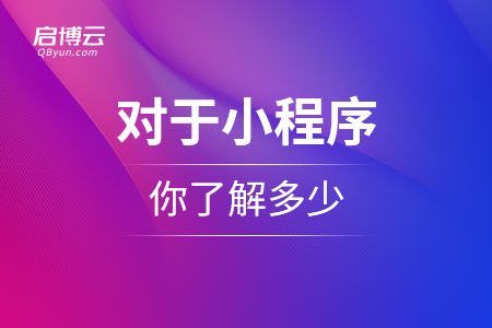 对于小程序，你了解多少？